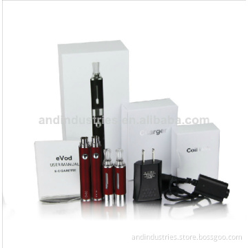 Original and 650mAh Evod Elite Double E Cig Starter Kit with Dual Coil Rebuildable Evod Tank